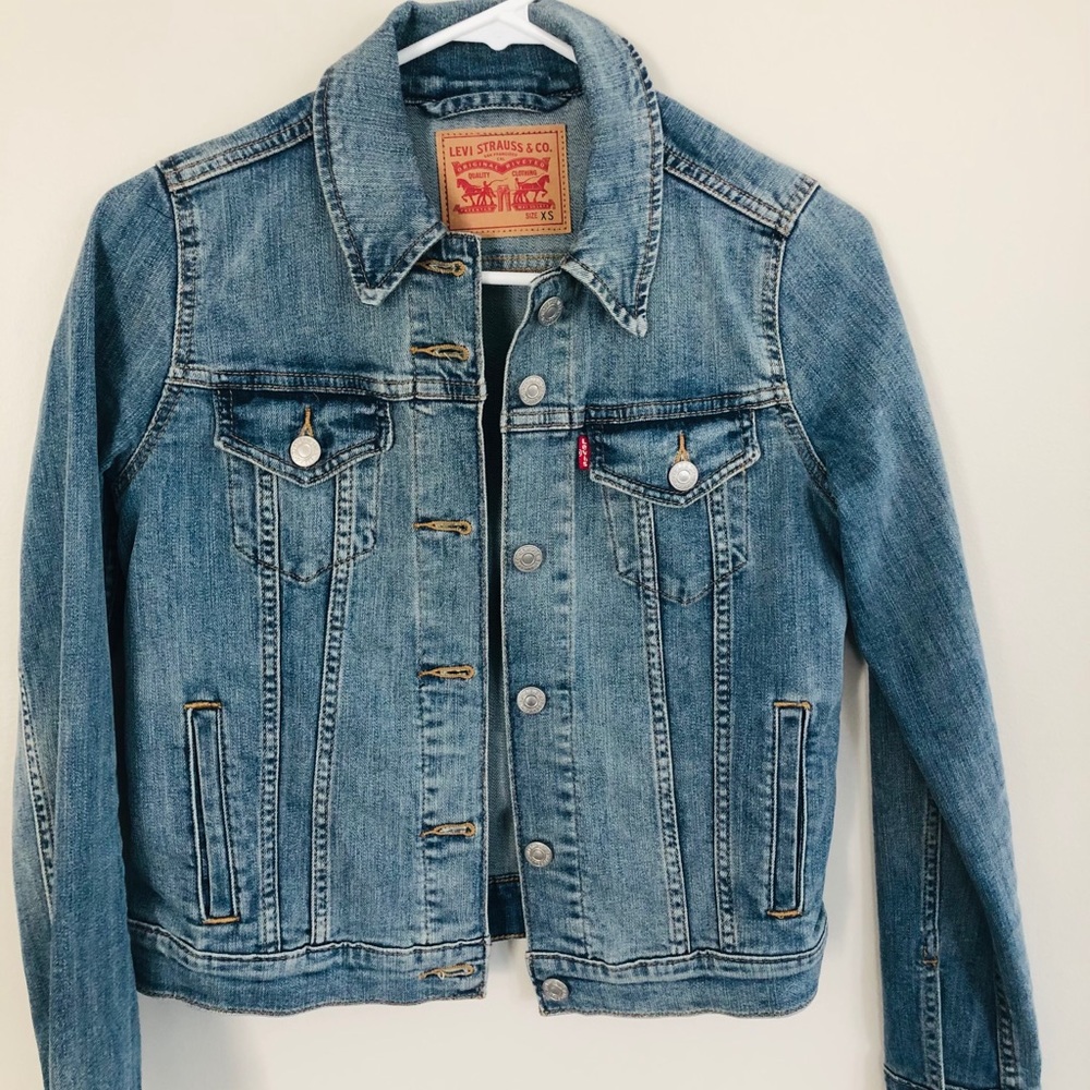 denim jacket size xs color blue